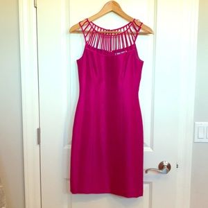 Pink Stunning Antionio Melani Dress Sexy Neckline